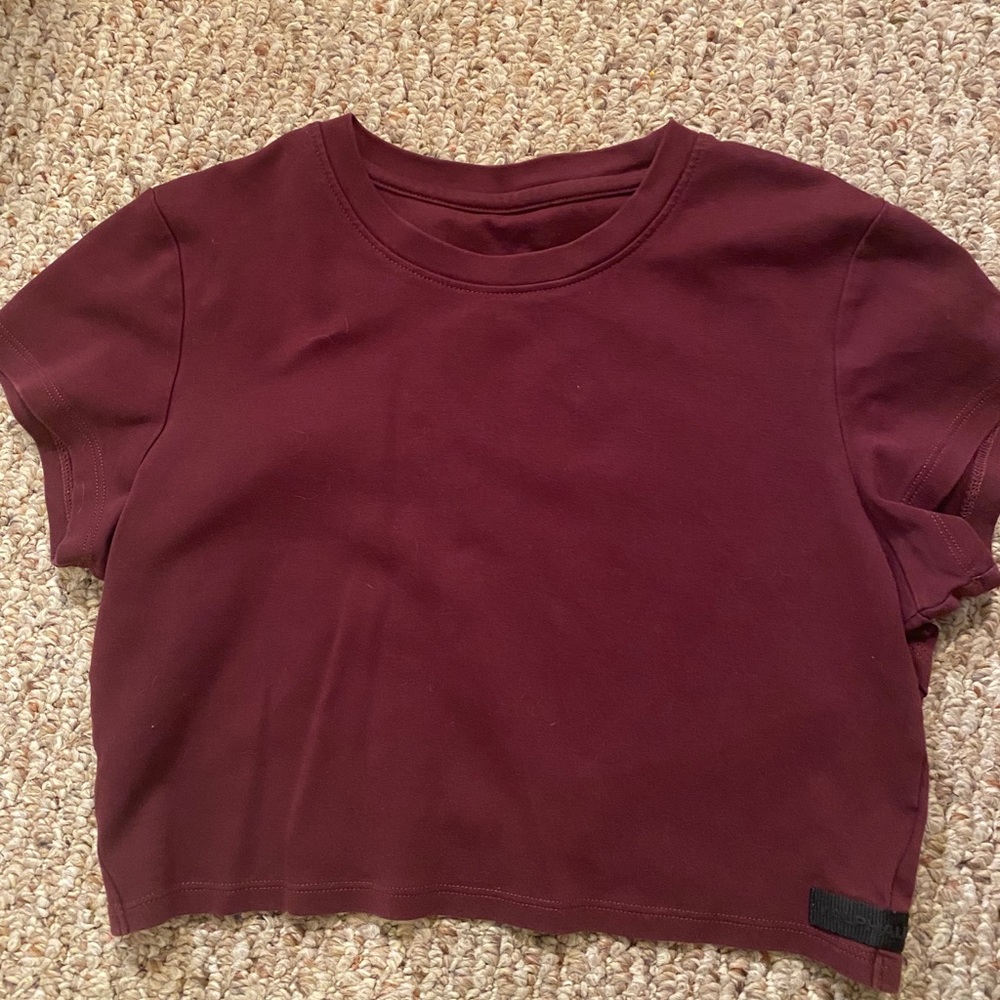 Alphalete maroon crop top